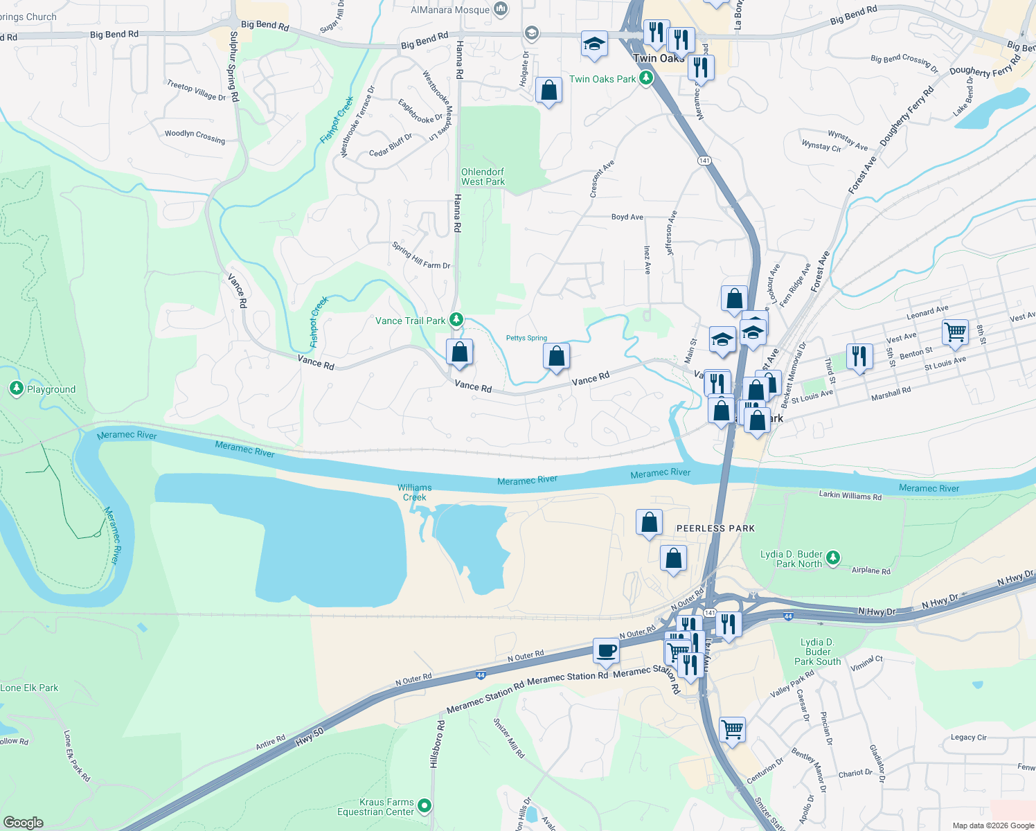 413 Seton Hall, Valley Park MO Walk Score