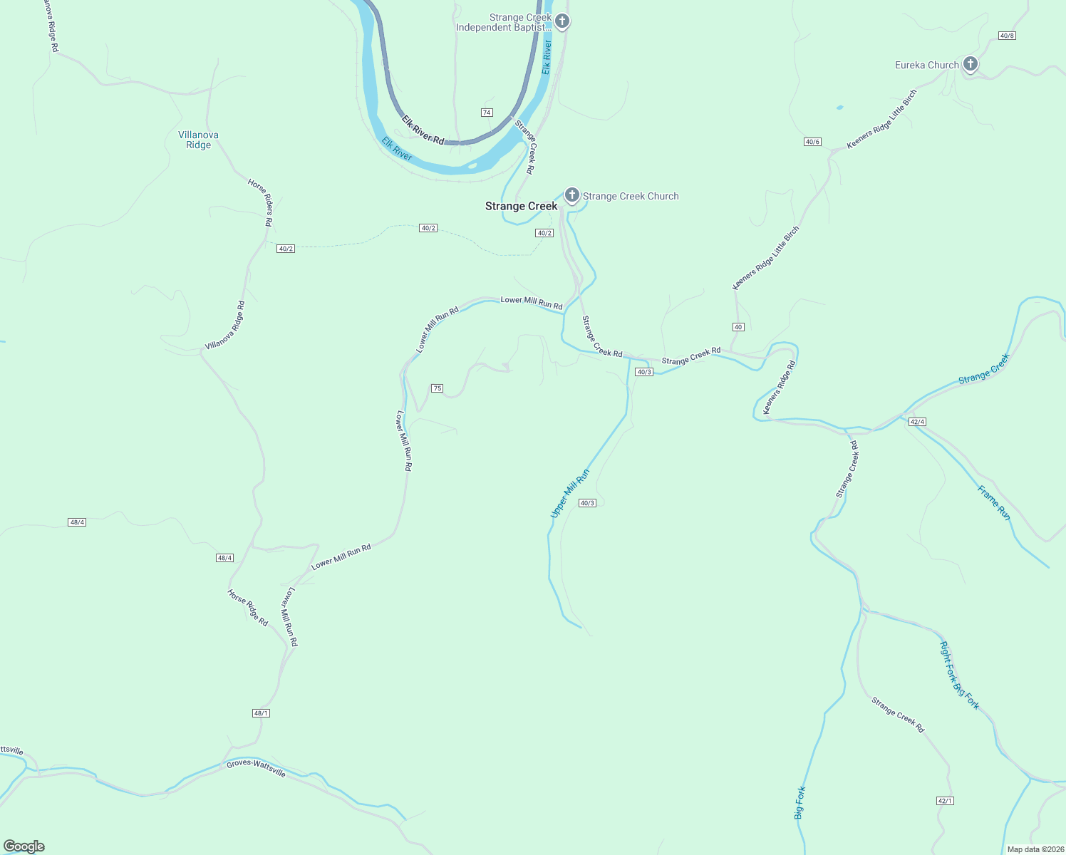 map of restaurants, bars, coffee shops, grocery stores, and more near 442 Upper Mill Run Road in Braxton County