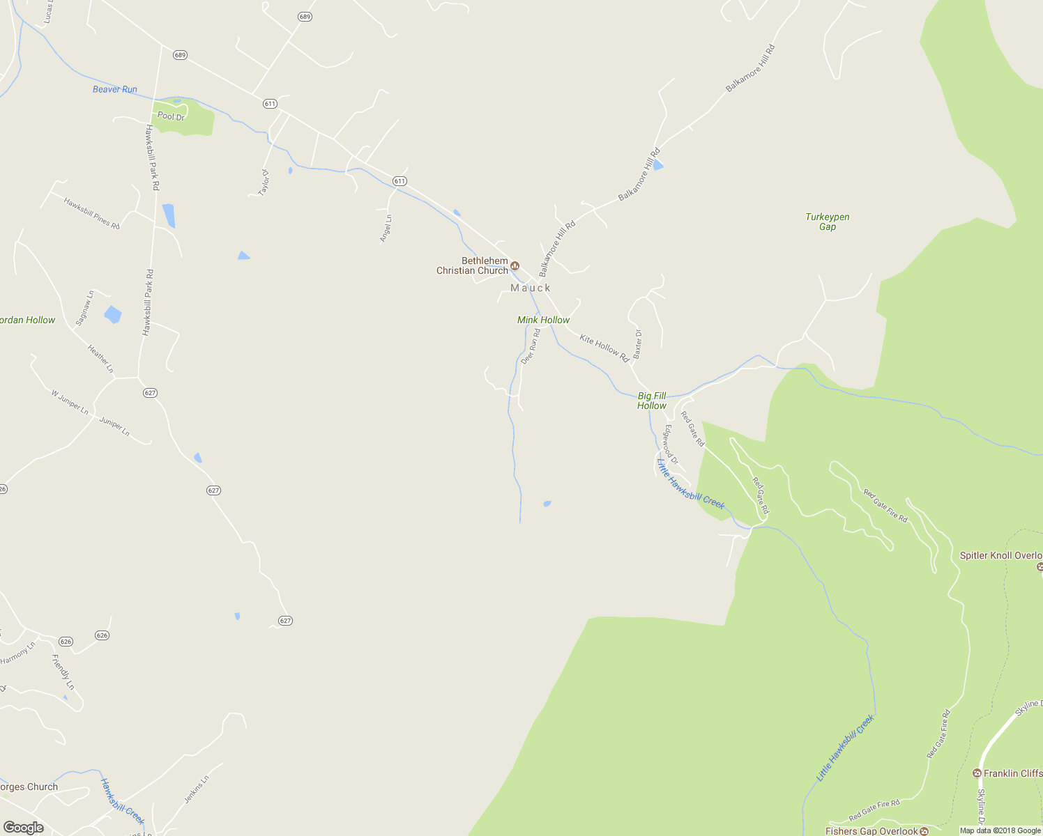 map of restaurants, bars, coffee shops, grocery stores, and more near 521 Deer Run Road in Stanley