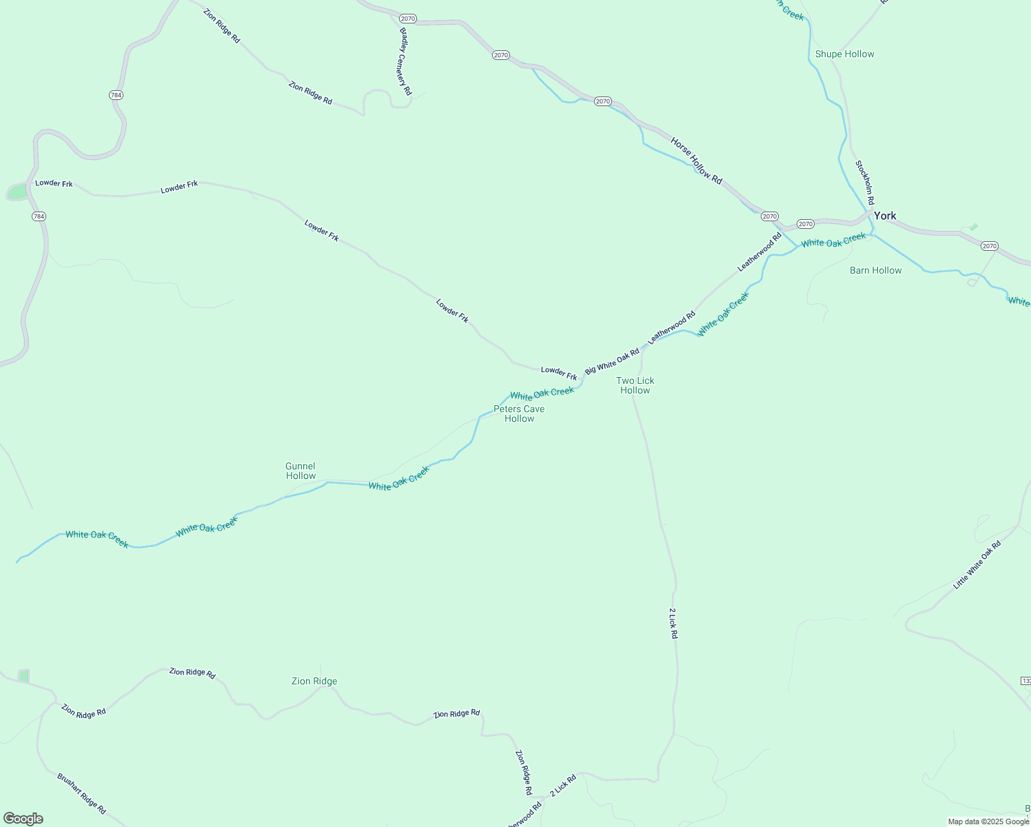 map of restaurants, bars, coffee shops, grocery stores, and more near 2193 Big White Oak Road in South Shore