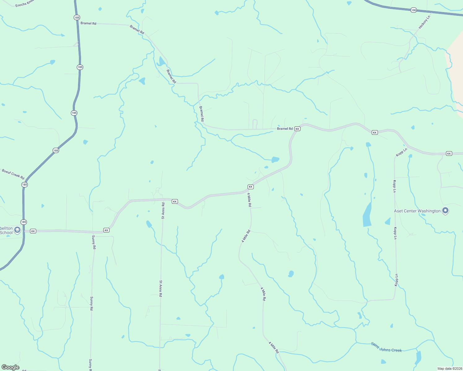 map of restaurants, bars, coffee shops, grocery stores, and more near 7580 Highway Kk in Washington