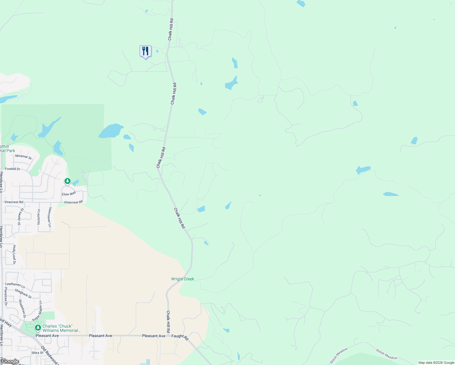 map of restaurants, bars, coffee shops, grocery stores, and more near 1477 Leslie Road in Healdsburg