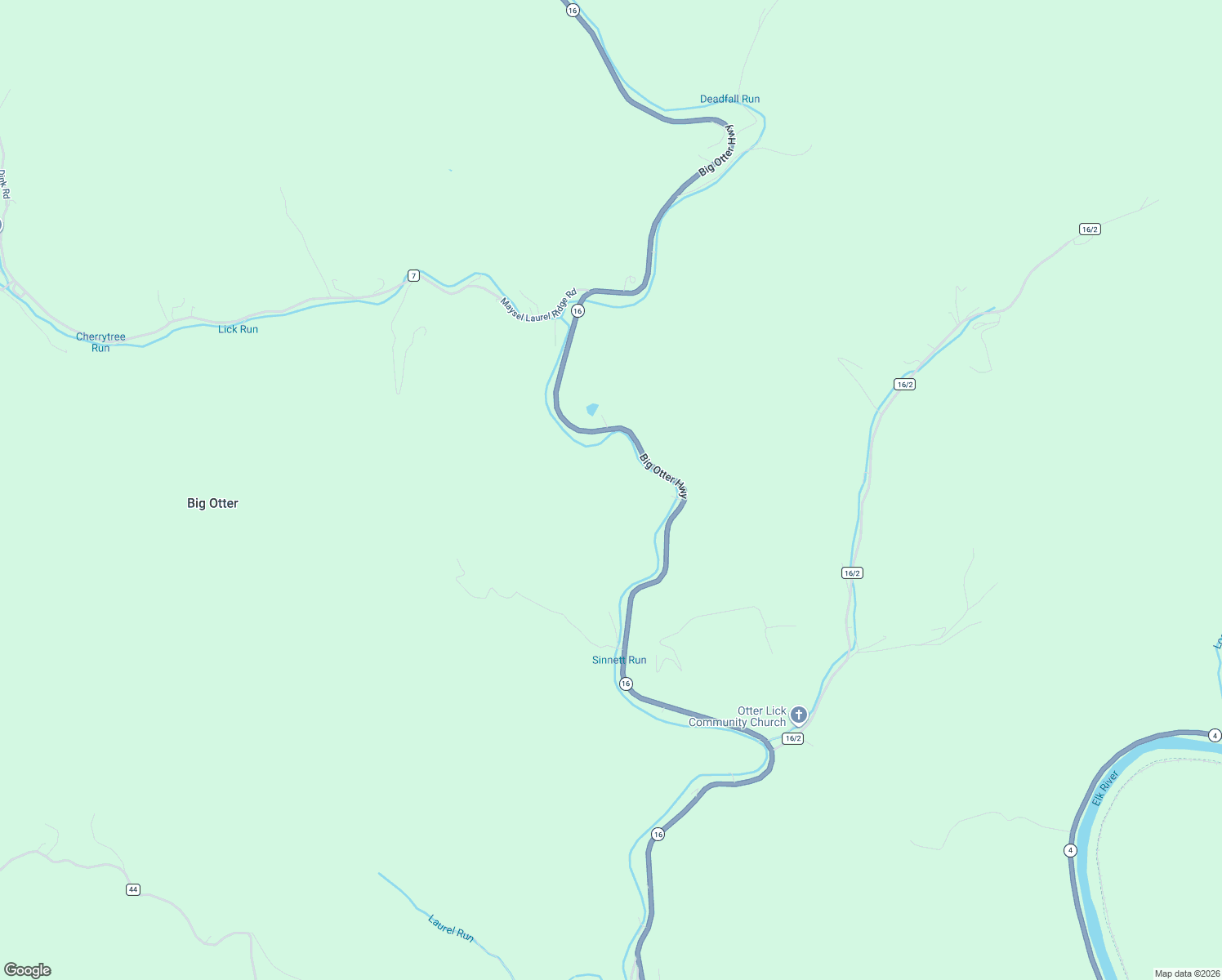 map of restaurants, bars, coffee shops, grocery stores, and more near Big Otter Highway in Ivydale