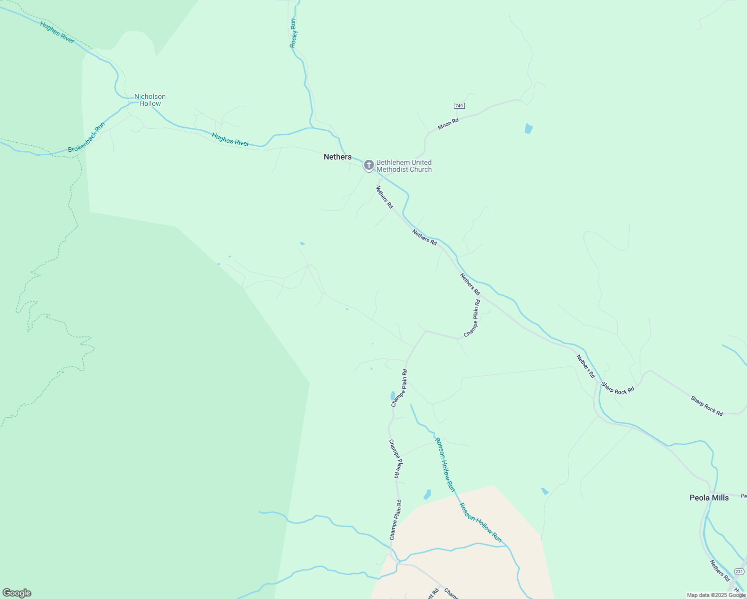 map of restaurants, bars, coffee shops, grocery stores, and more near 242 Ashby Lane in Etlan