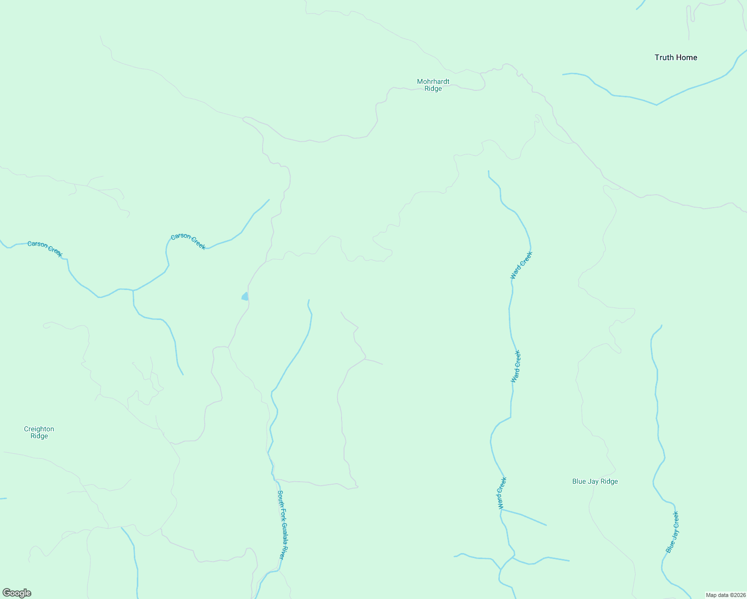 map of restaurants, bars, coffee shops, grocery stores, and more near 1405 Big Barn Road in Cazadero