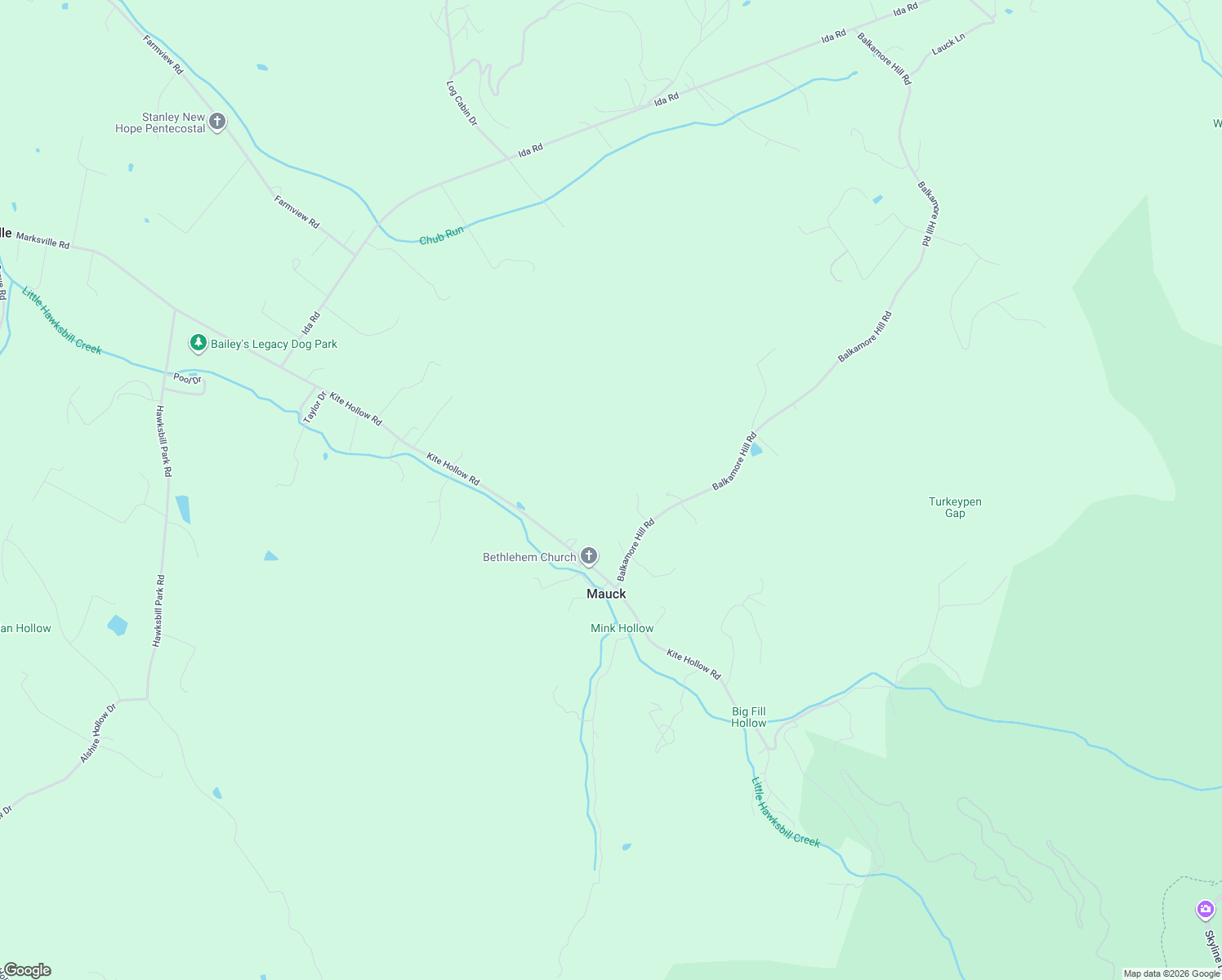 map of restaurants, bars, coffee shops, grocery stores, and more near in Mauck