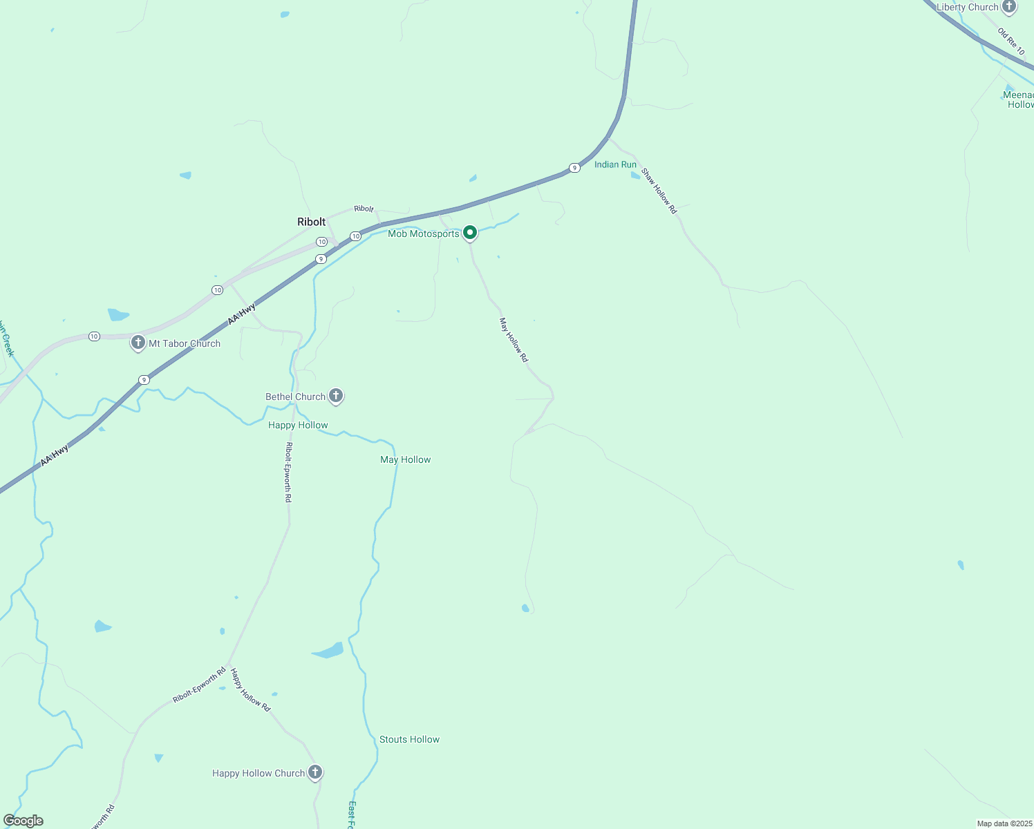 map of restaurants, bars, coffee shops, grocery stores, and more near 926 May Hollow Road in Tollesboro