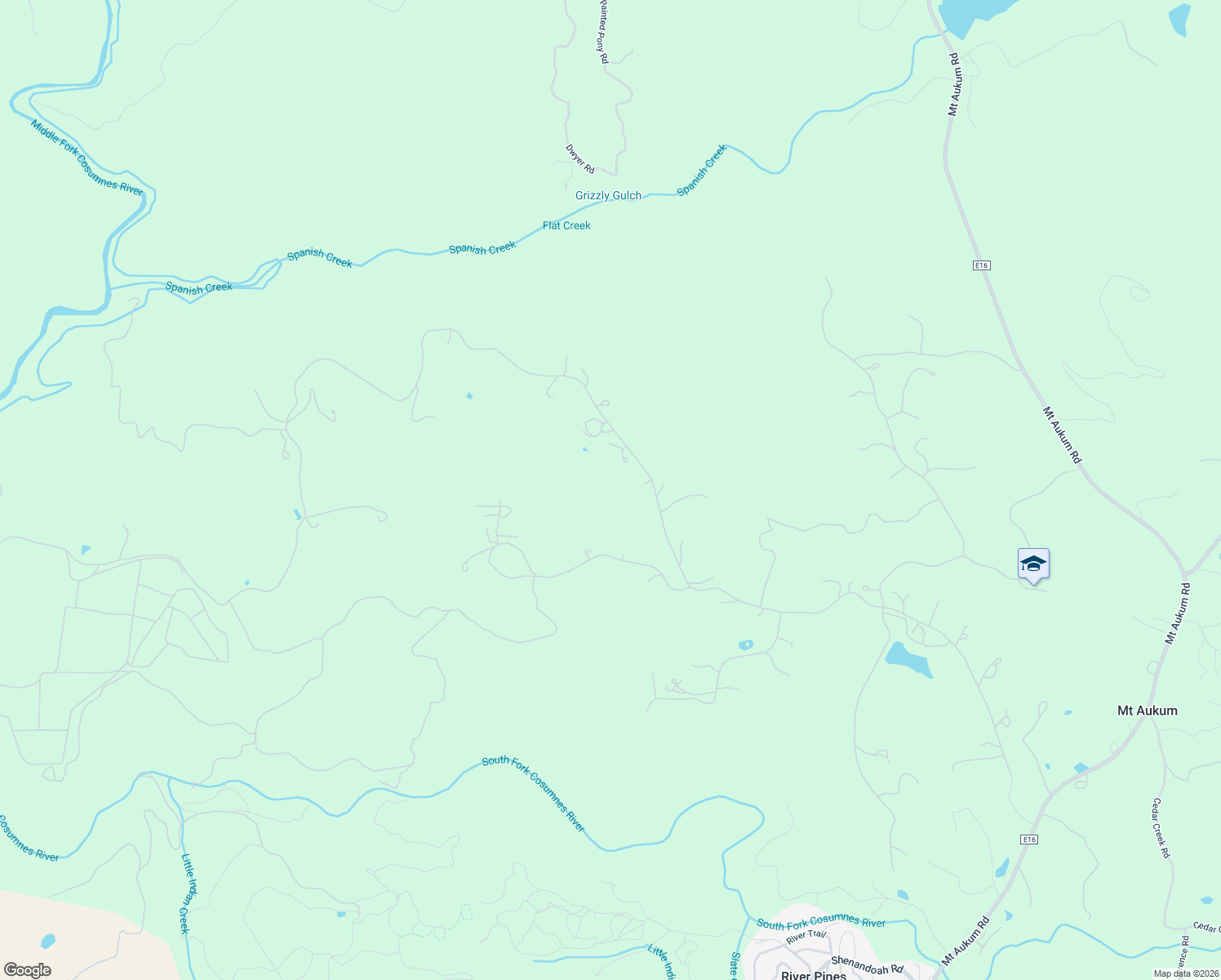 map of restaurants, bars, coffee shops, grocery stores, and more near 4660 D'Agostini in Mount Aukum