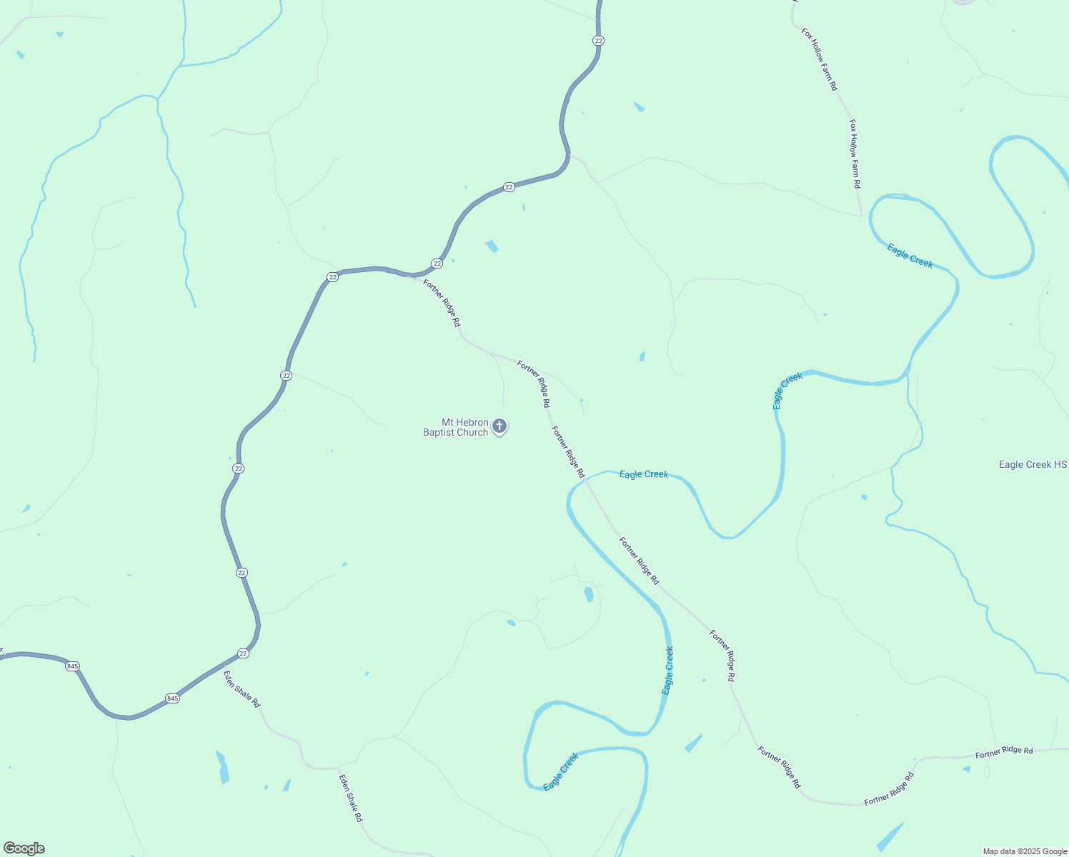 map of restaurants, bars, coffee shops, grocery stores, and more near 173-309 Fortner Ridge Road in Owenton