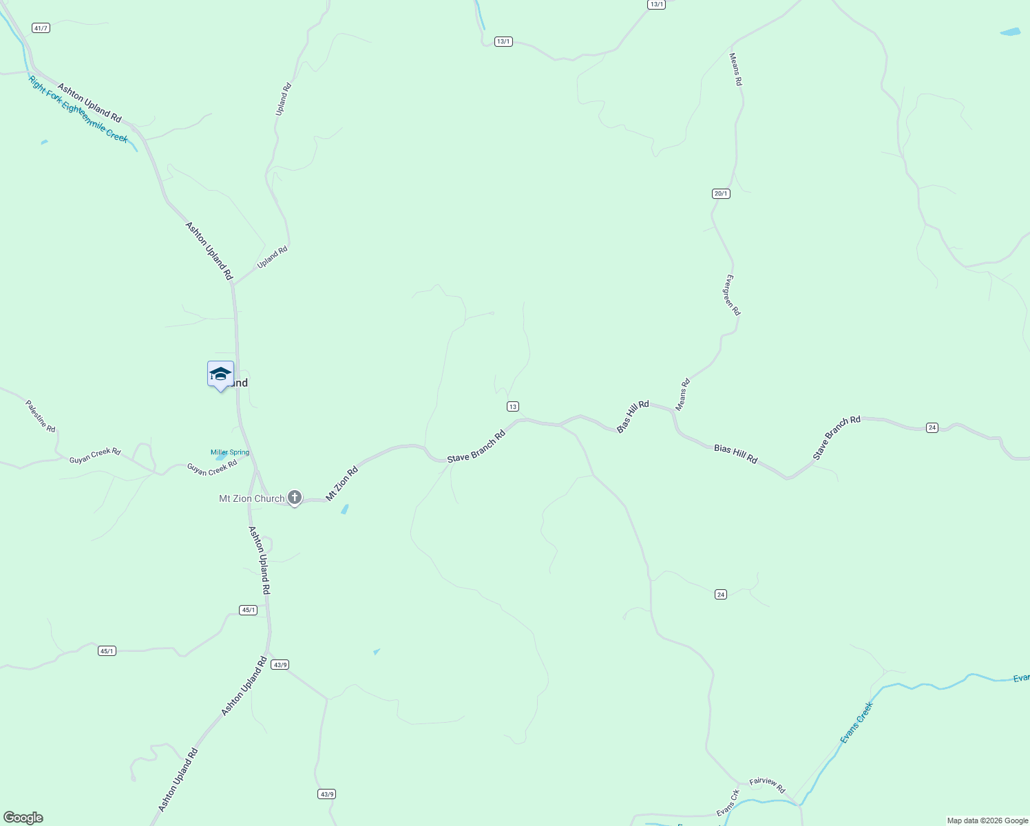 map of restaurants, bars, coffee shops, grocery stores, and more near County Route 13 in Putnam