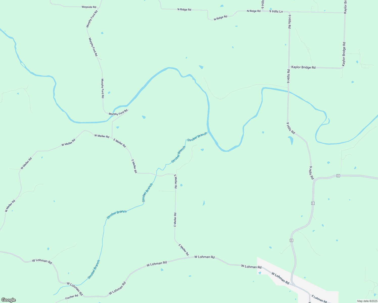 map of restaurants, bars, coffee shops, grocery stores, and more near 9720 East Meller Lane in Lohman
