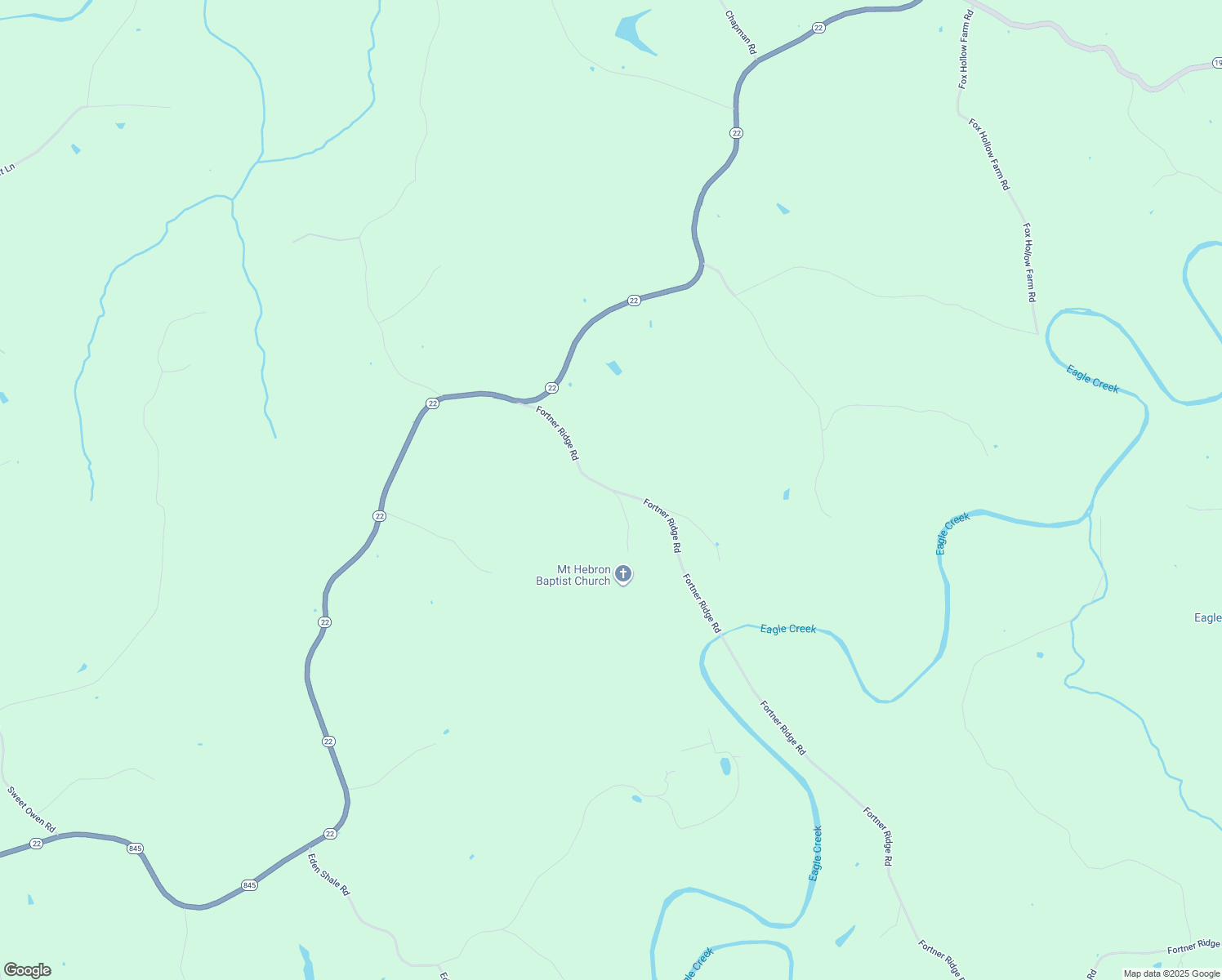 map of restaurants, bars, coffee shops, grocery stores, and more near 173 Fortner Ridge Road in Owenton