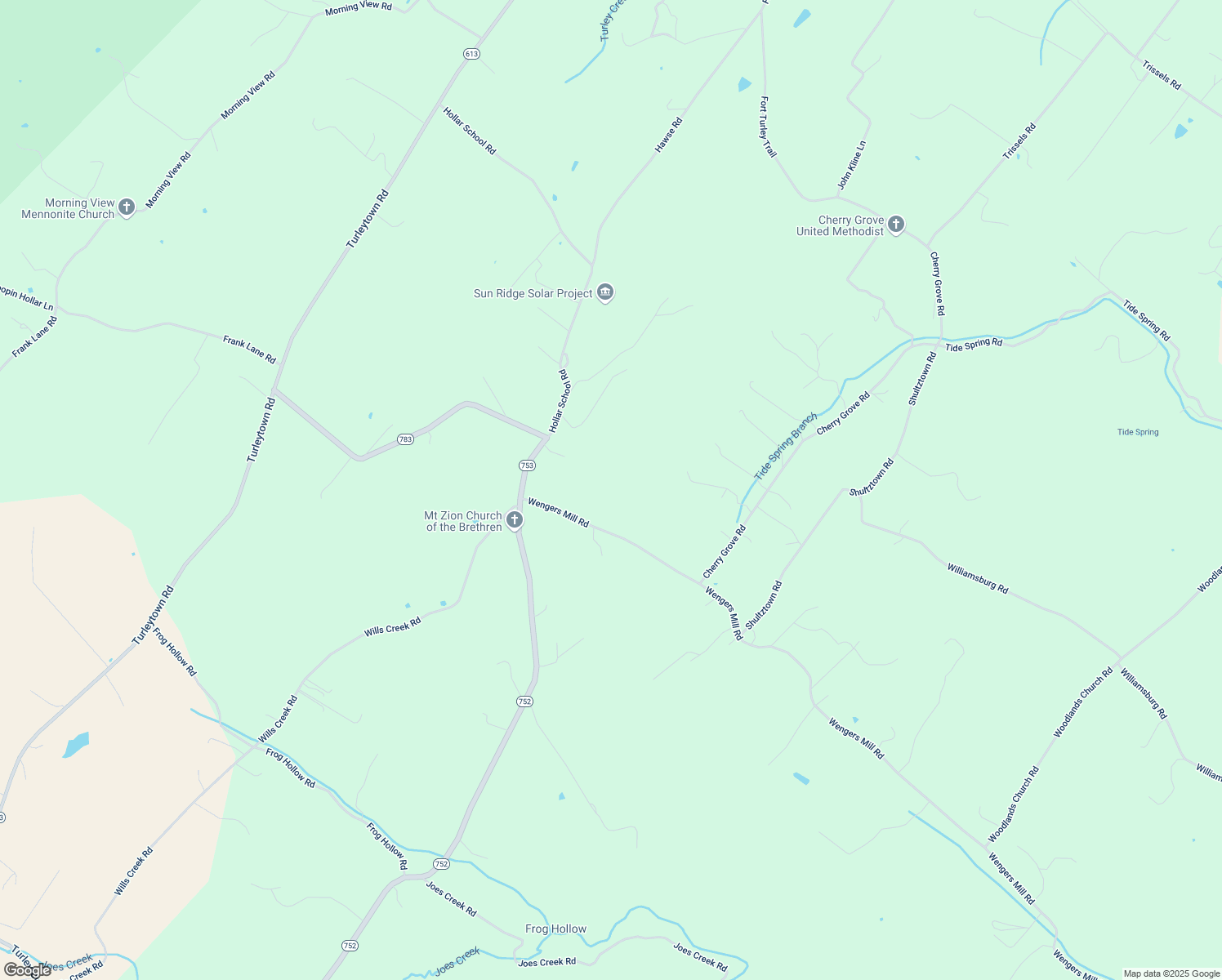 map of restaurants, bars, coffee shops, grocery stores, and more near 7424 Wengers Mill Road in Linville