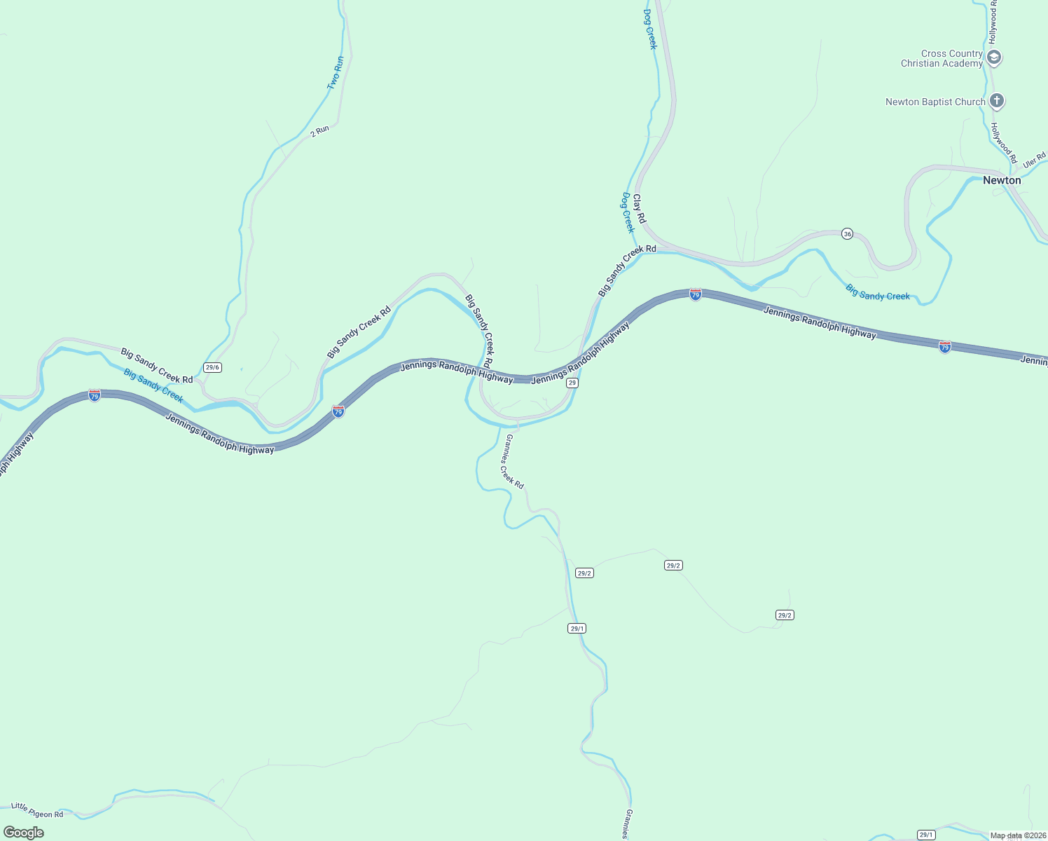 map of restaurants, bars, coffee shops, grocery stores, and more near 1 Grannies Creek Road in Newton