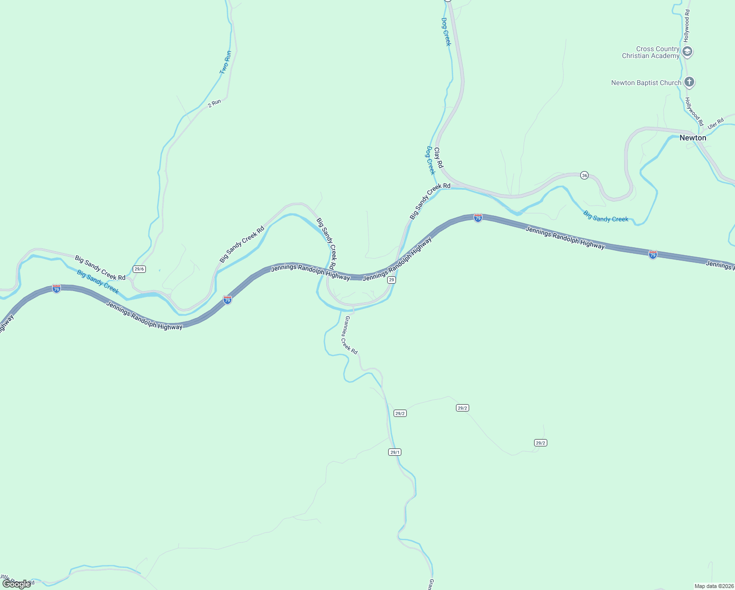 map of restaurants, bars, coffee shops, grocery stores, and more near 400-468 Big Sandy Road in Newton