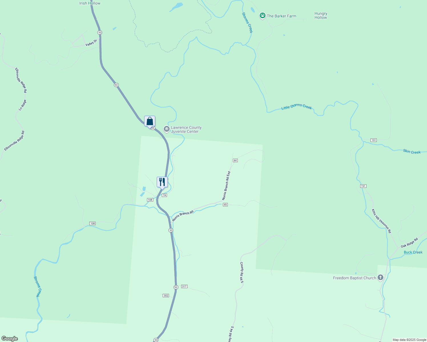 map of restaurants, bars, coffee shops, grocery stores, and more near in Ellisonville