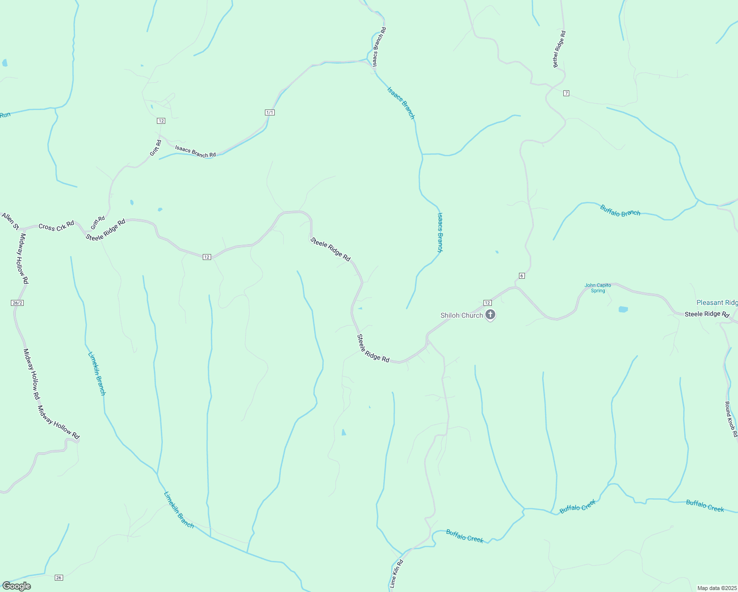 map of restaurants, bars, coffee shops, grocery stores, and more near 1757 Steele Ridge Road in Putnam County