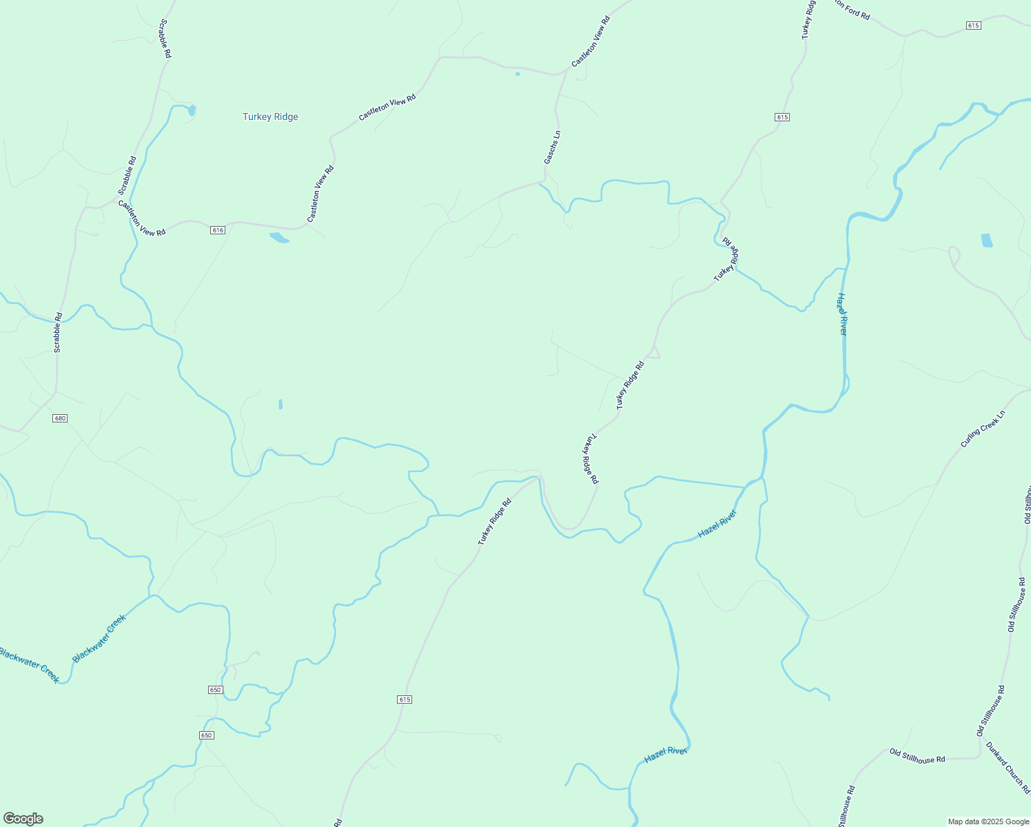 map of restaurants, bars, coffee shops, grocery stores, and more near 36 Rebel Ridge Lane in Castleton