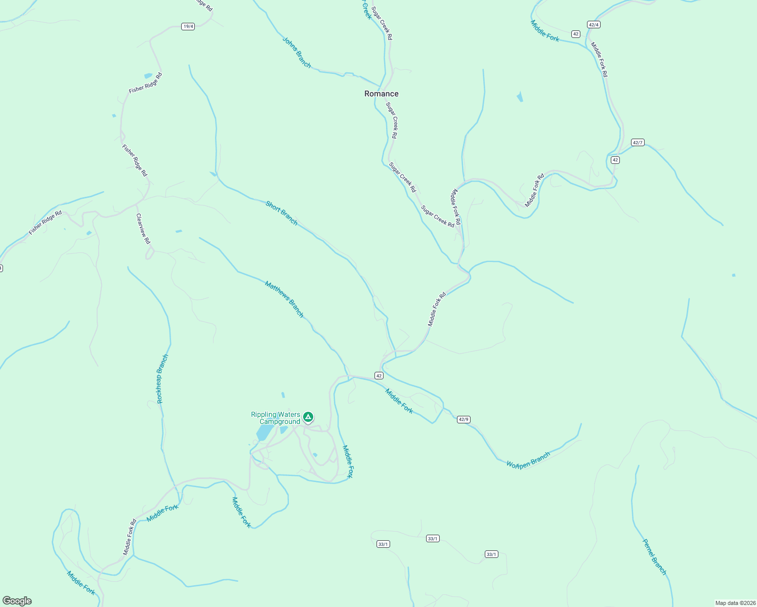 map of restaurants, bars, coffee shops, grocery stores, and more near 312 Short Branch Road in Kenna