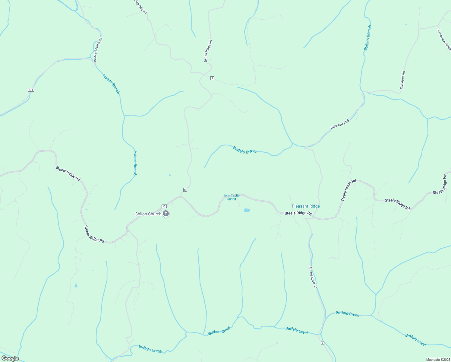 map of restaurants, bars, coffee shops, grocery stores, and more near 161C Steele Ridge Road in Putnam County
