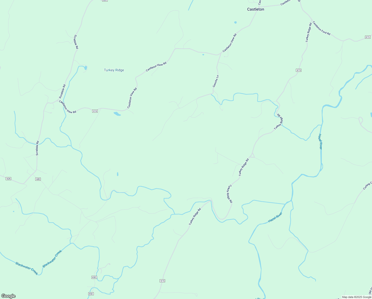 map of restaurants, bars, coffee shops, grocery stores, and more near 70 Middle of No Way Lane in Castleton