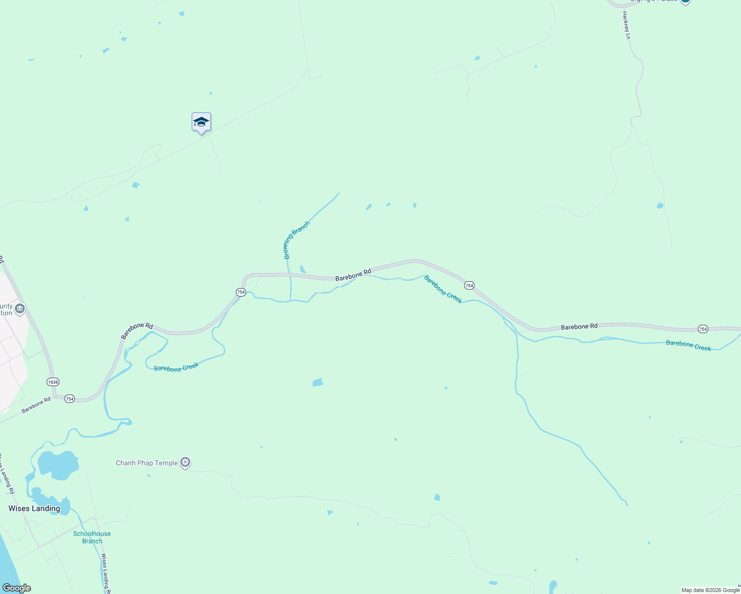 map of restaurants, bars, coffee shops, grocery stores, and more near in Wises Landing