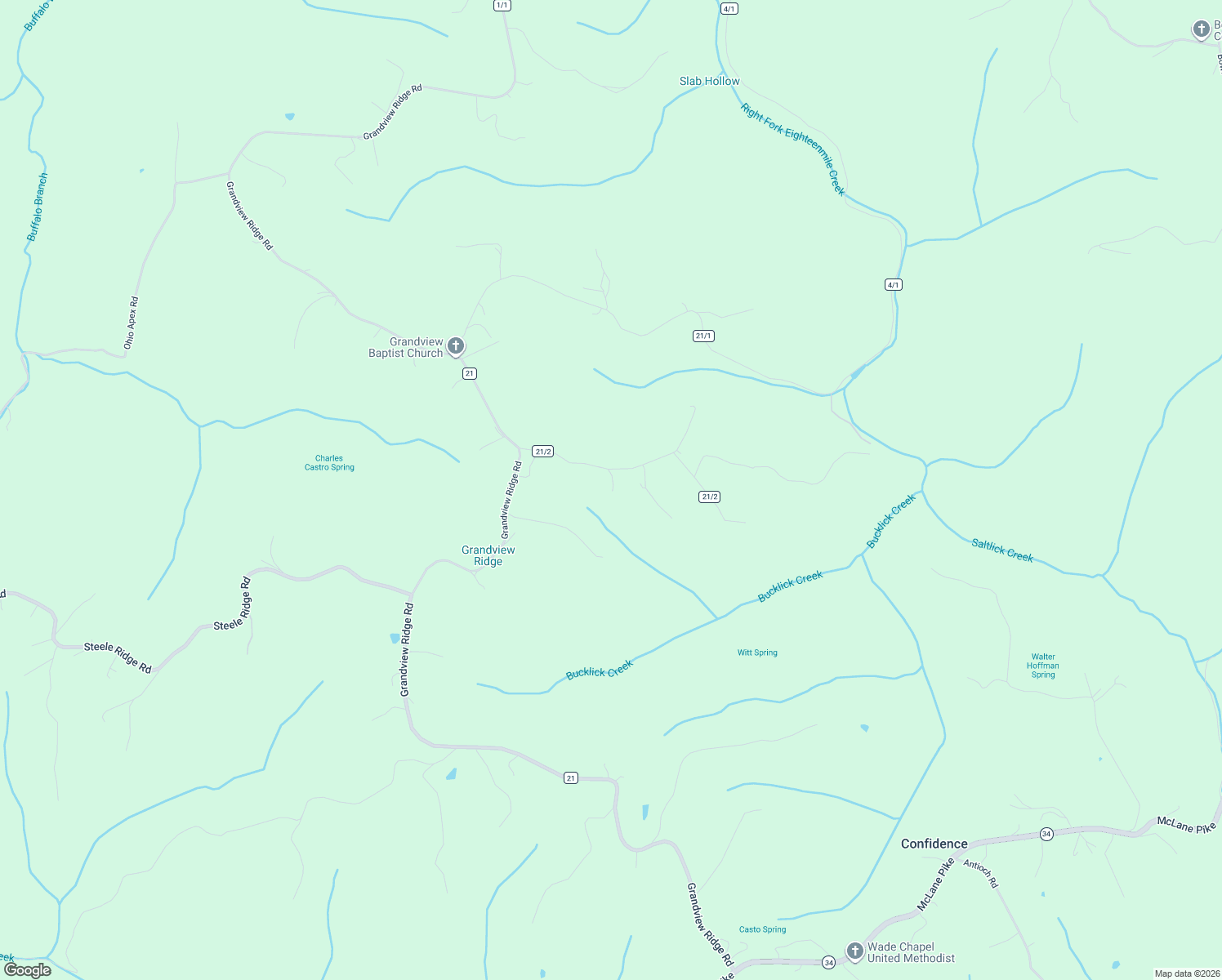 map of restaurants, bars, coffee shops, grocery stores, and more near 282 Matthews Road in Putnam County