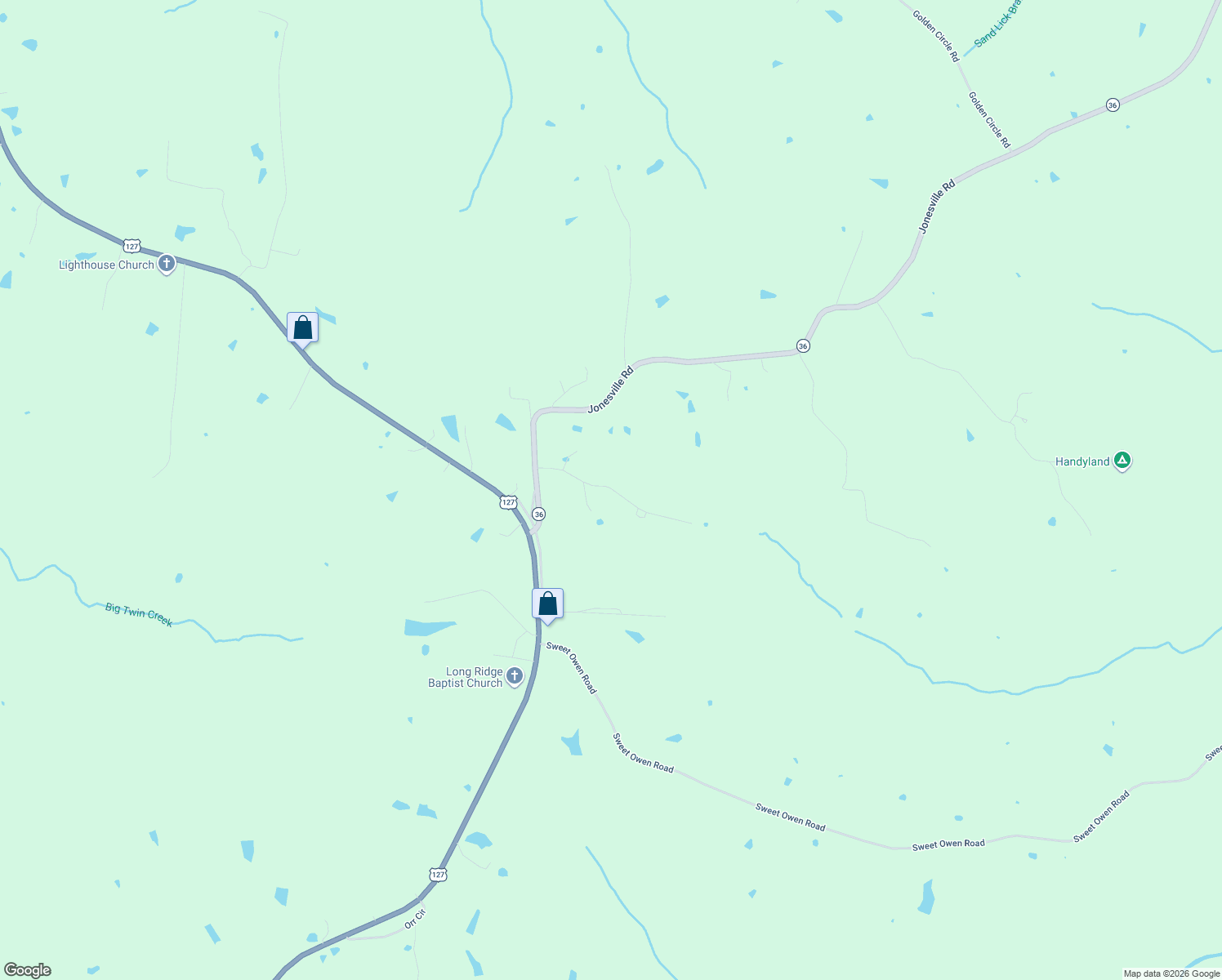 map of restaurants, bars, coffee shops, grocery stores, and more near in Owenton