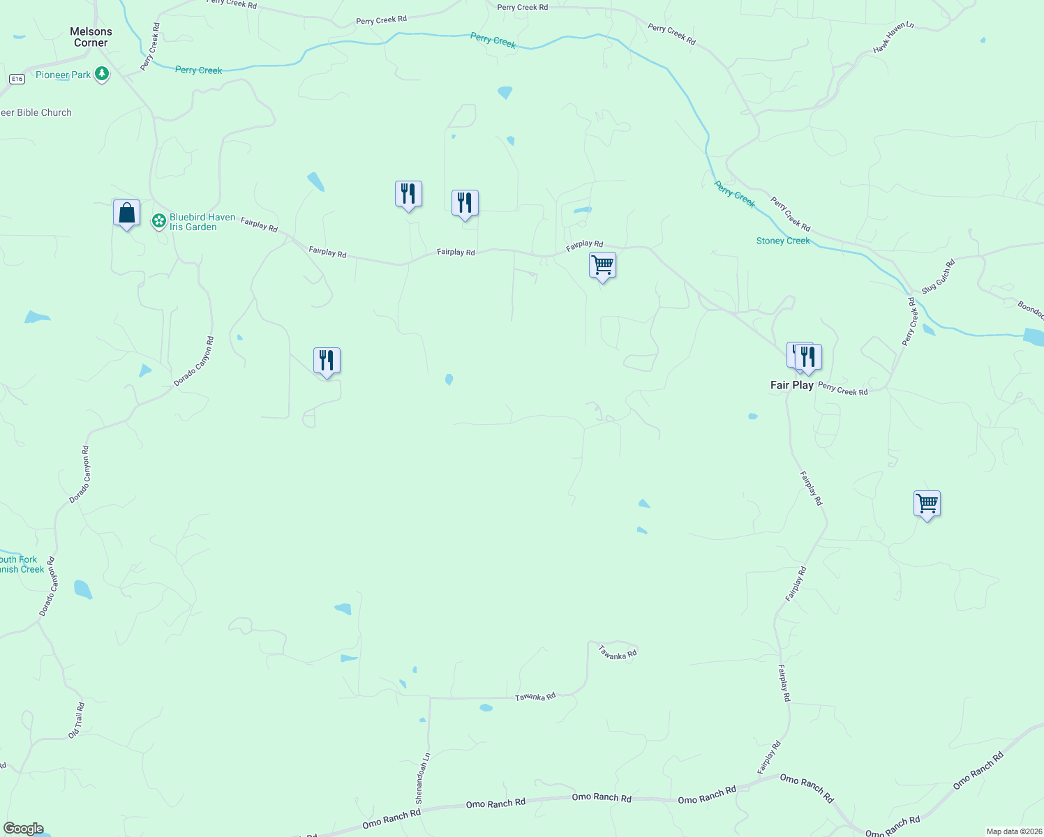 map of restaurants, bars, coffee shops, grocery stores, and more near 2366 Myrick Road in Somerset