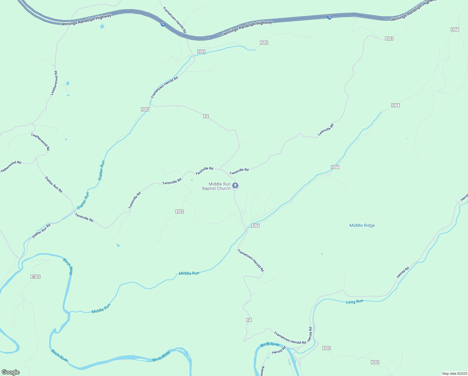 map of restaurants, bars, coffee shops, grocery stores, and more near 6075 Frametown-Herold Road in Frametown