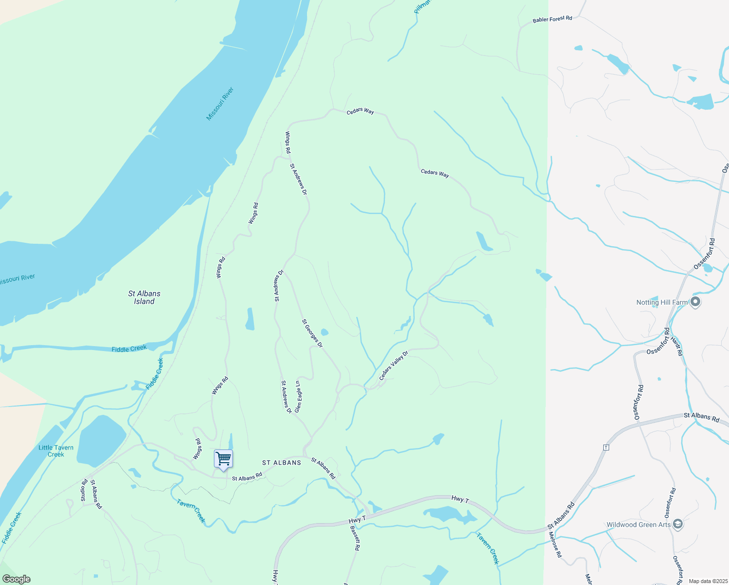 map of restaurants, bars, coffee shops, grocery stores, and more near in Franklin County