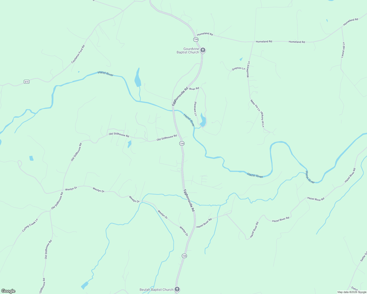 map of restaurants, bars, coffee shops, grocery stores, and more near 10136 River Front Lane in Rixeyville