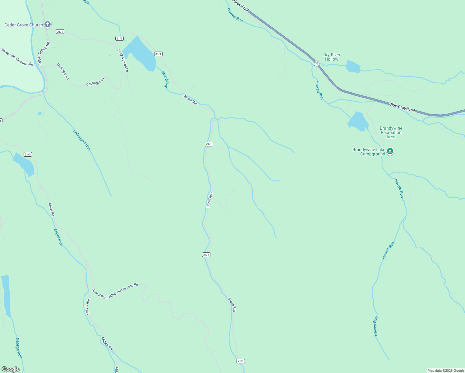map of restaurants, bars, coffee shops, grocery stores, and more near 418 R & R Ridge Road in Brandywine