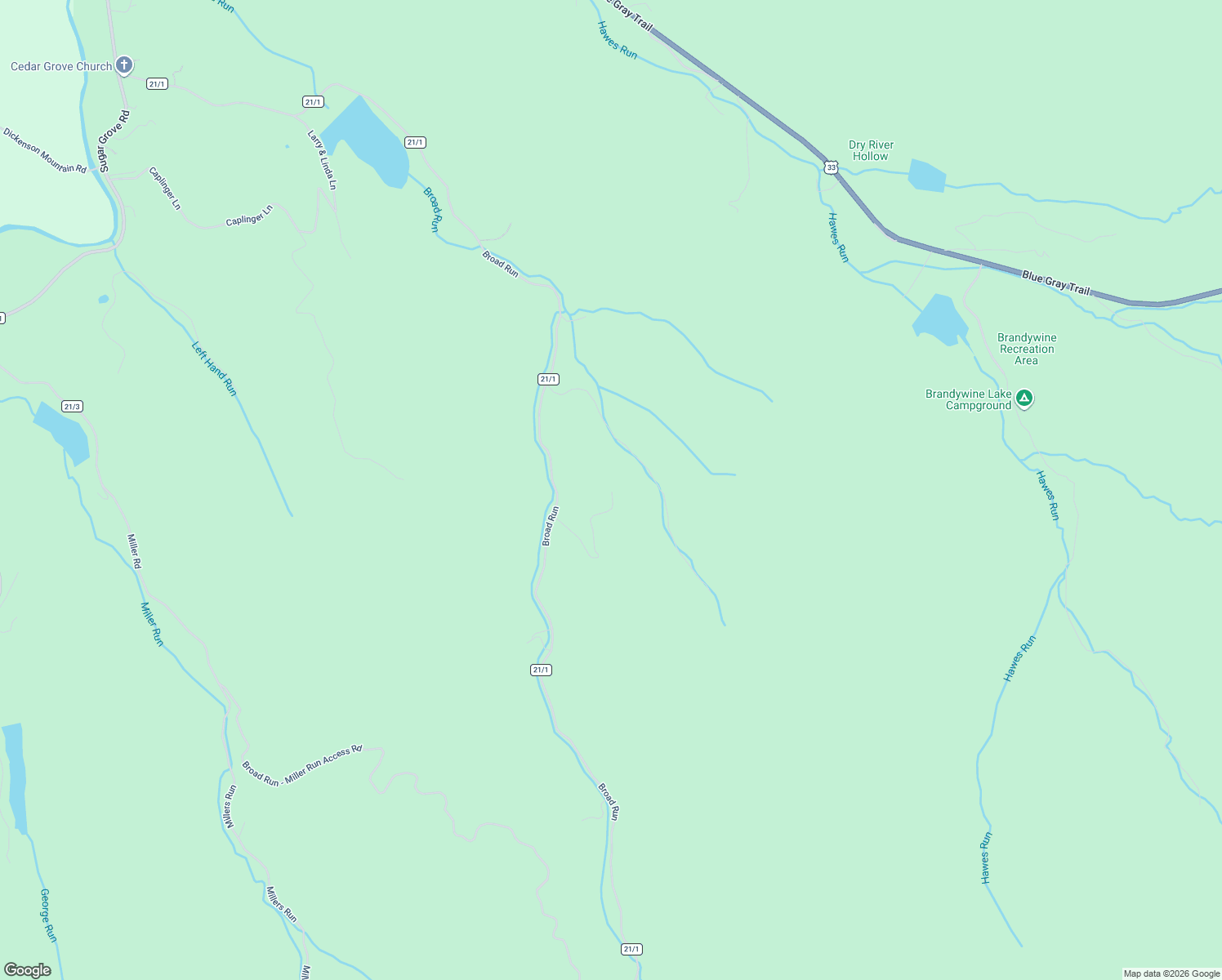map of restaurants, bars, coffee shops, grocery stores, and more near 418 R & R Ridge Road in Brandywine