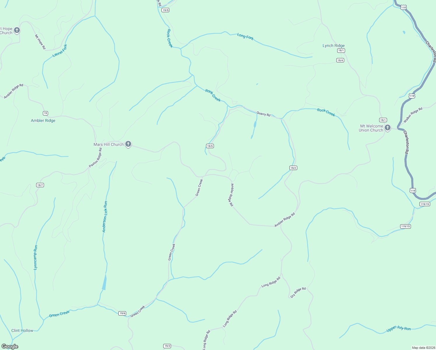 map of restaurants, bars, coffee shops, grocery stores, and more near Straight Creek Rd in Roane