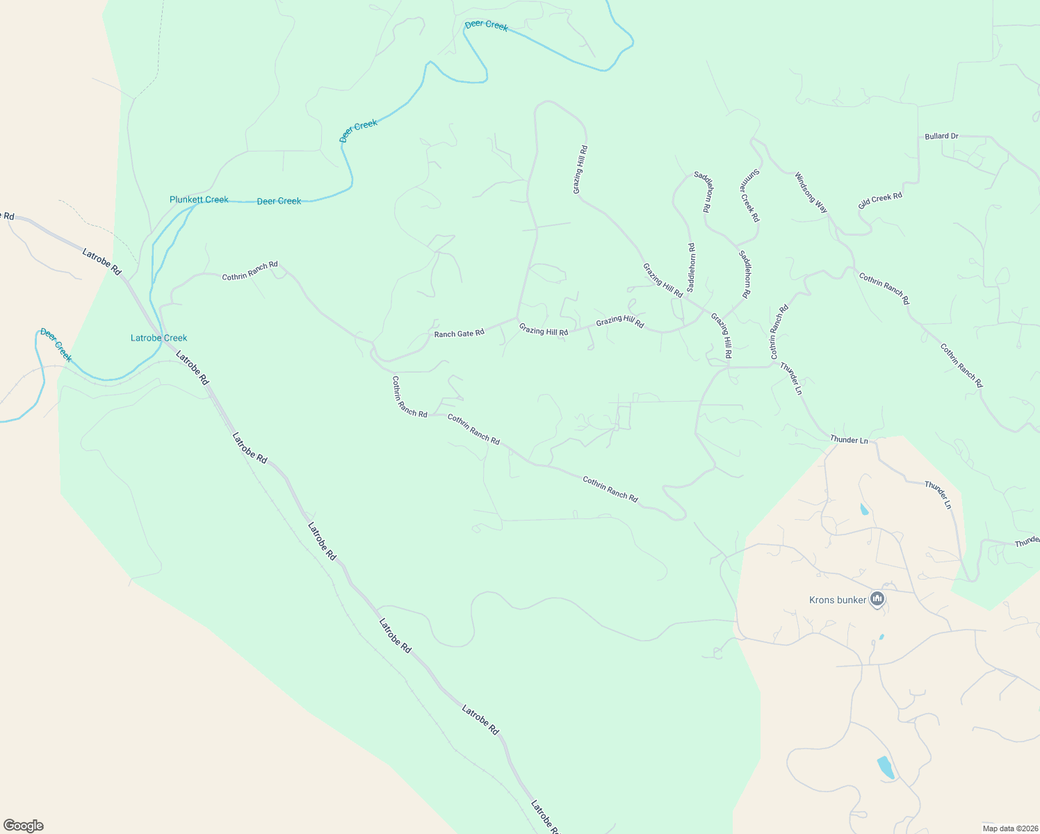 map of restaurants, bars, coffee shops, grocery stores, and more near 3831 Cothrin Ranch Road in Shingle Springs