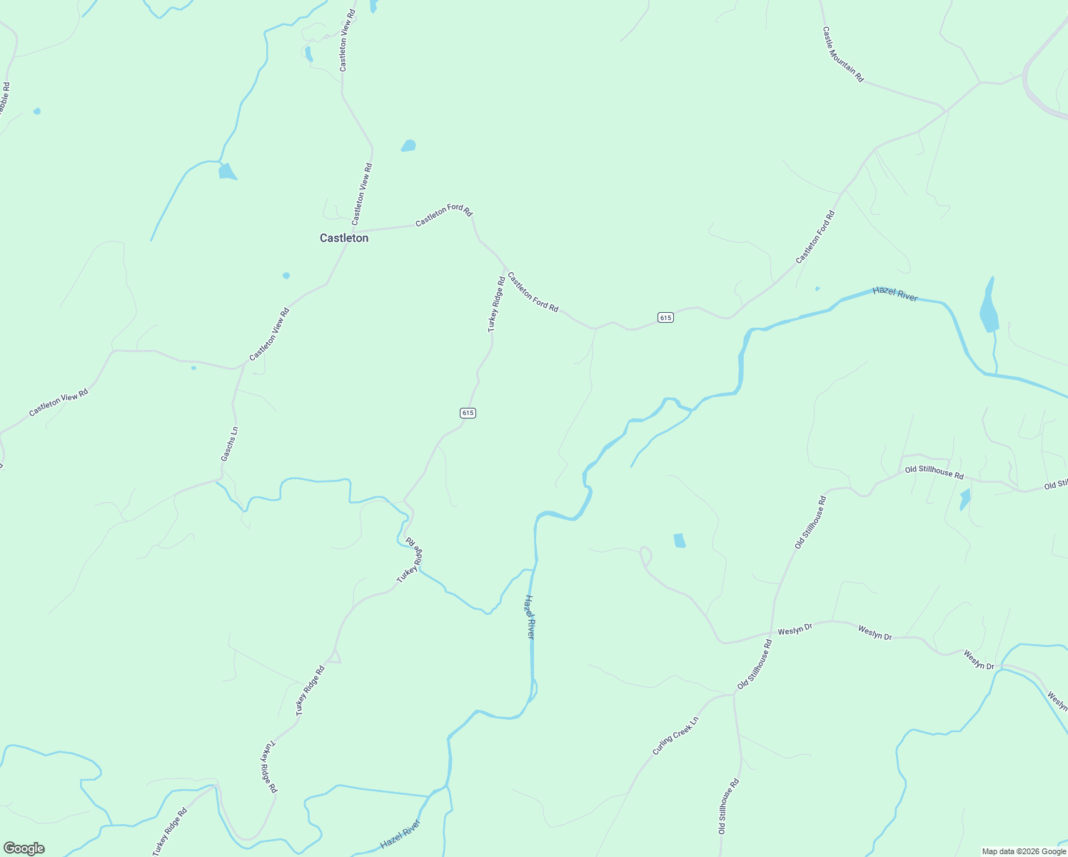map of restaurants, bars, coffee shops, grocery stores, and more near 87 Castle Rock Lane in Castleton