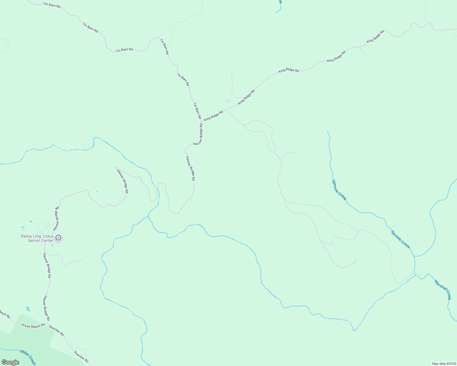 map of restaurants, bars, coffee shops, grocery stores, and more near 36522 Hauser Bridge Road in Cazadero