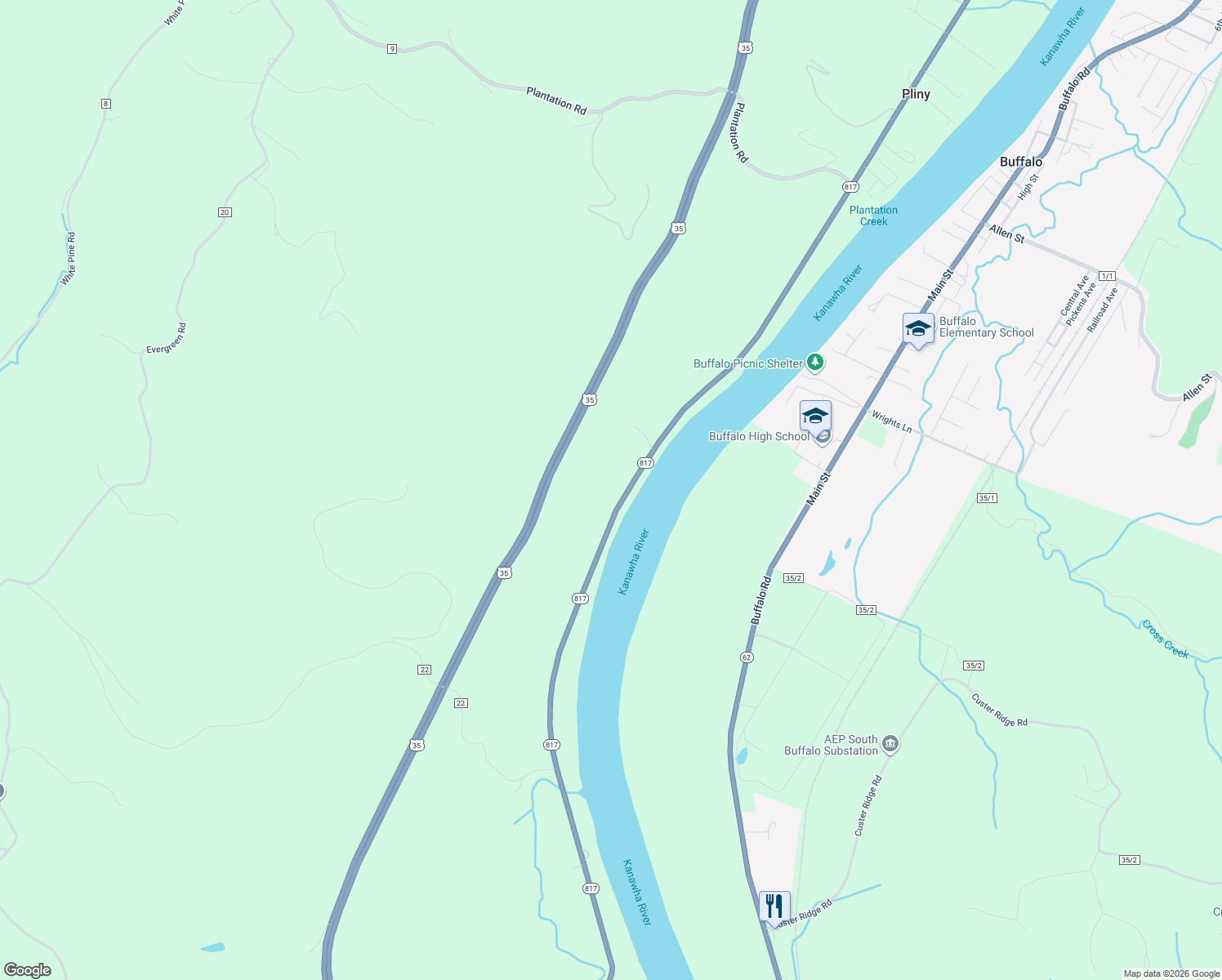 map of restaurants, bars, coffee shops, grocery stores, and more near 21549 Winfield Rd in Putnam