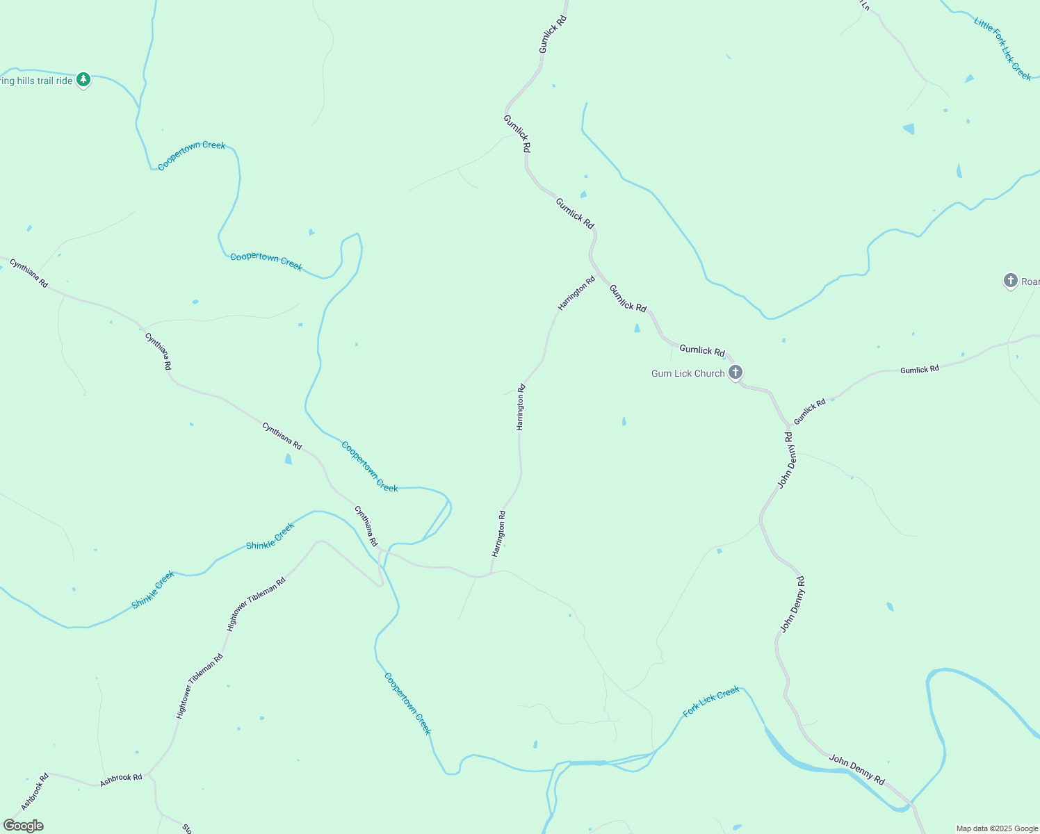 map of restaurants, bars, coffee shops, grocery stores, and more near Harrington Road in Pendleton County