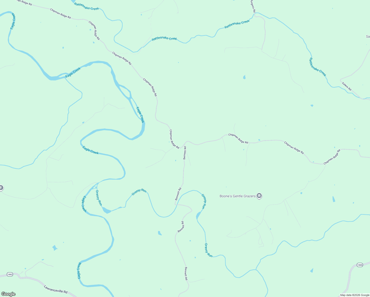 map of restaurants, bars, coffee shops, grocery stores, and more near 4399 Chipman Ridge Rd in Williamstown