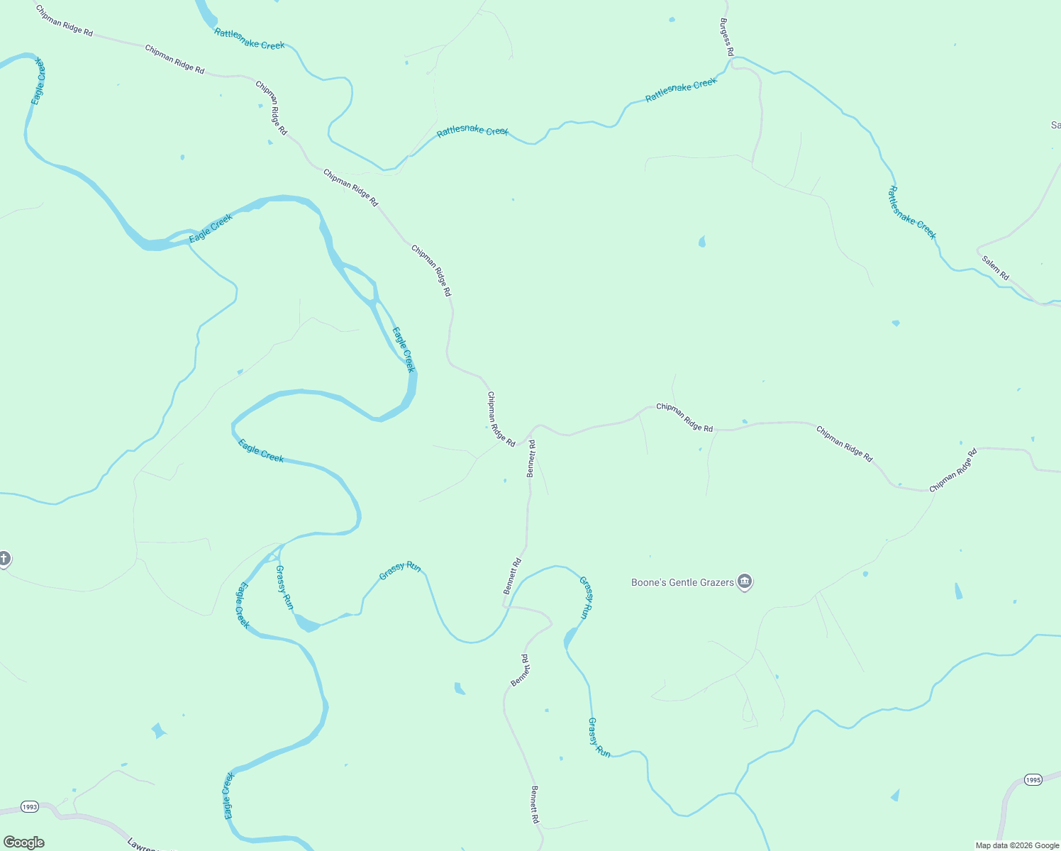 map of restaurants, bars, coffee shops, grocery stores, and more near 4399 Chipman Ridge Road in Williamstown