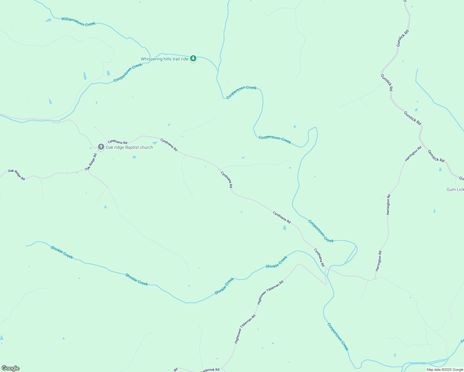 map of restaurants, bars, coffee shops, grocery stores, and more near 4210 Cynthiana Road in Williamstown