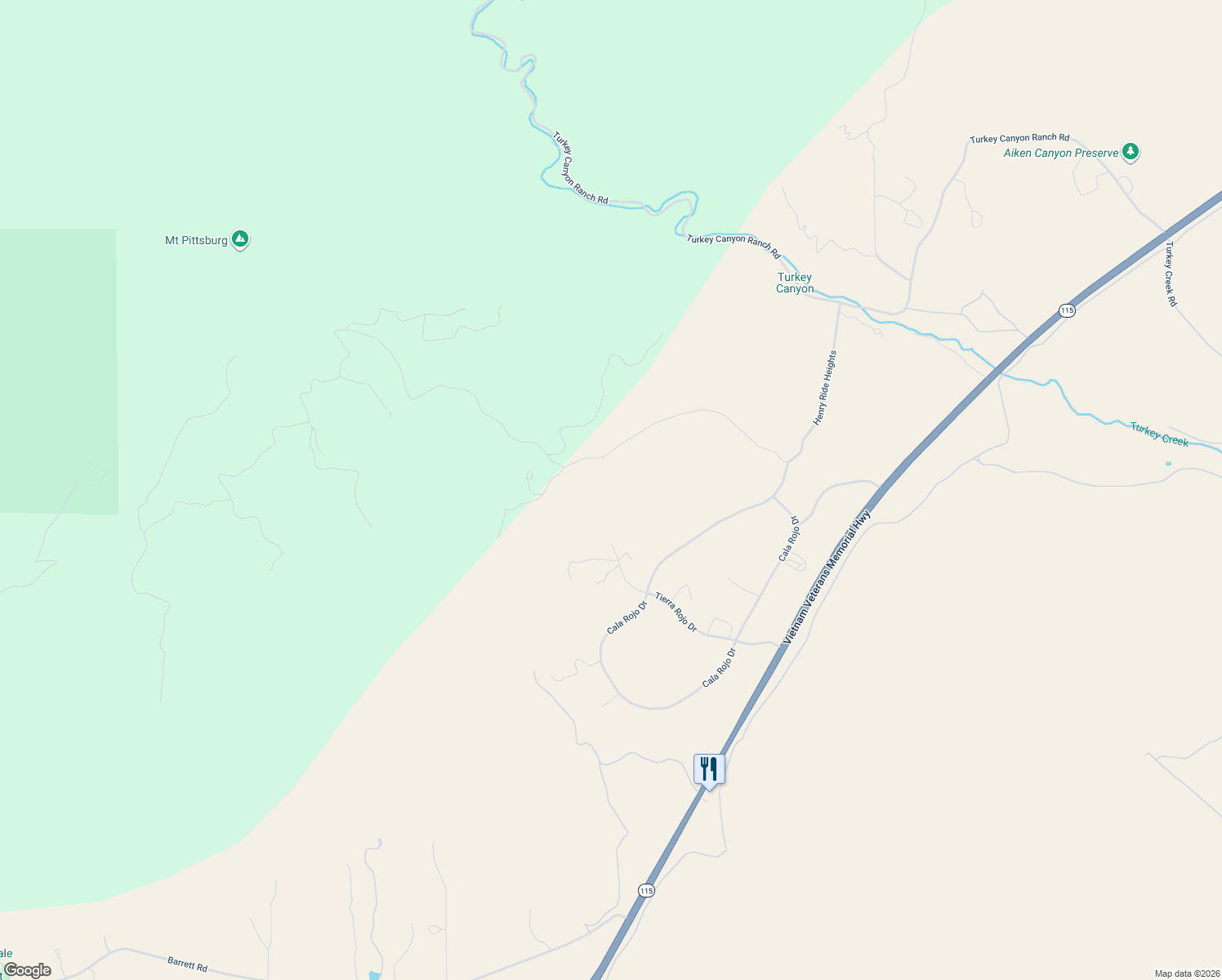 map of restaurants, bars, coffee shops, grocery stores, and more near 15575 Henry Ride Heights in Colorado Springs