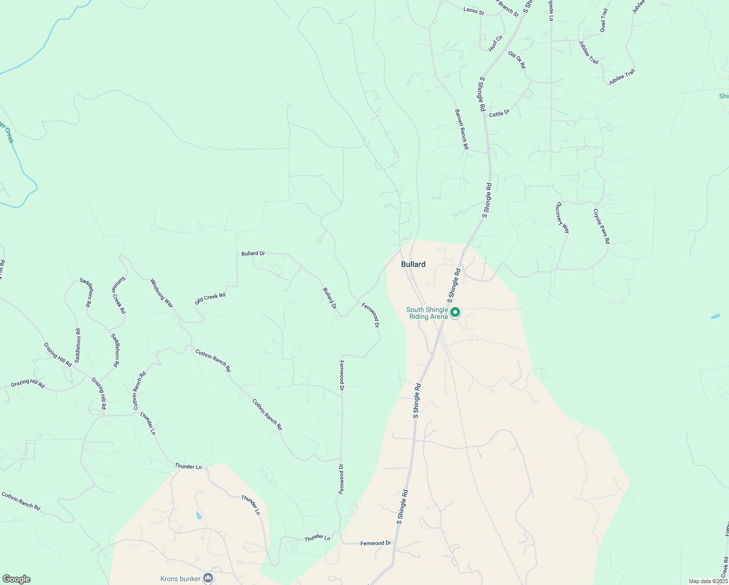 map of restaurants, bars, coffee shops, grocery stores, and more near 4859-4899 Bullard Dr in Shingle Springs
