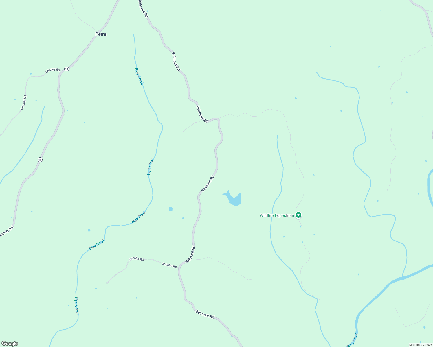 map of restaurants, bars, coffee shops, grocery stores, and more near 1739 Belmont Road in Brooksville