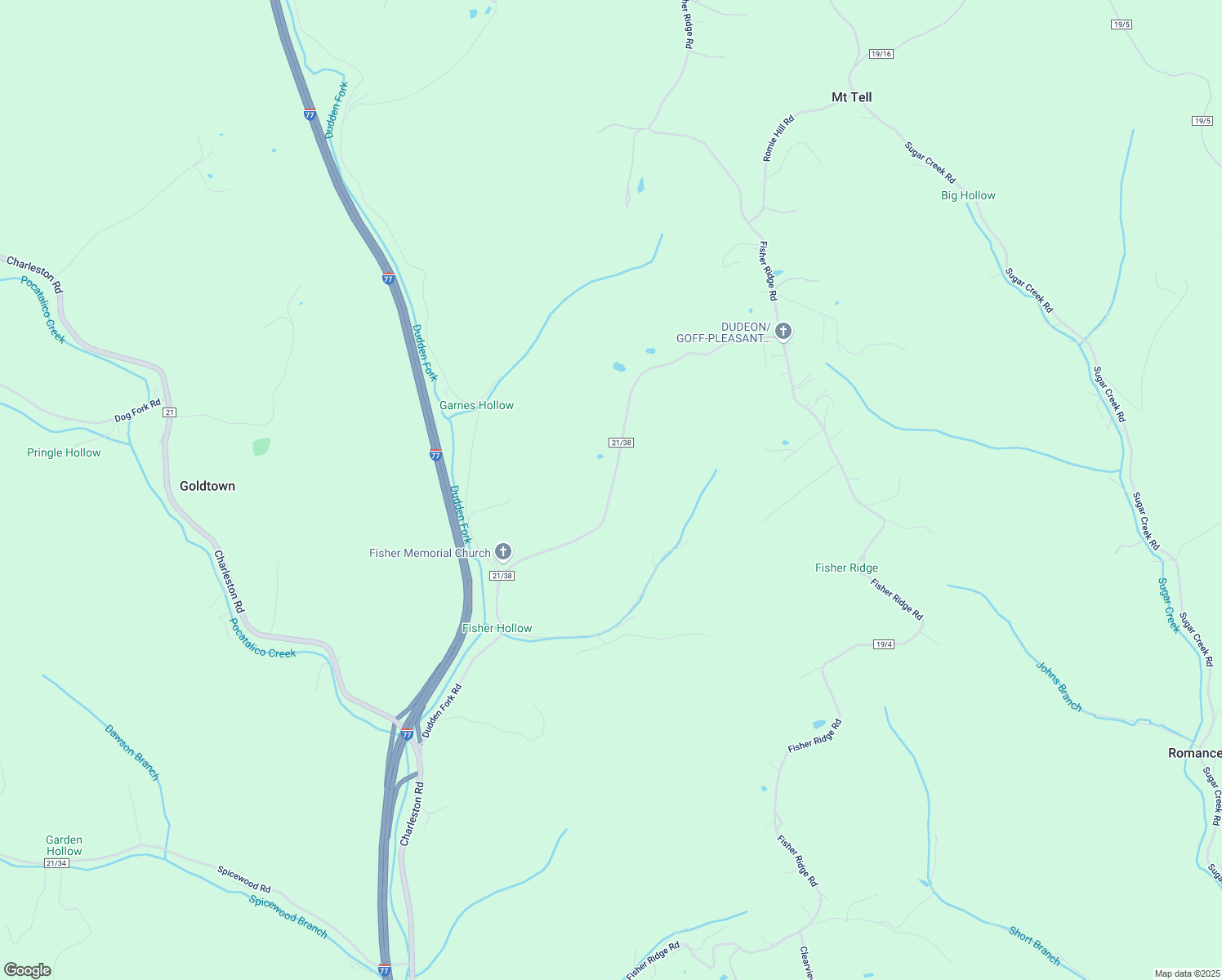 map of restaurants, bars, coffee shops, grocery stores, and more near 539 Highland Farms Road in Kenna