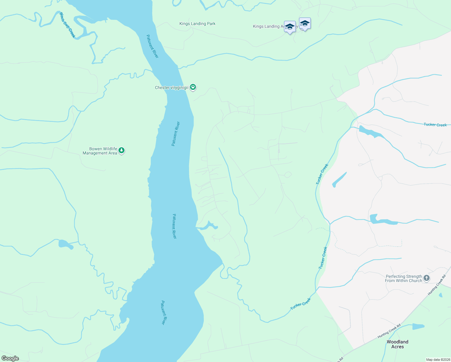 map of restaurants, bars, coffee shops, grocery stores, and more near 2950 Holland Drive in Huntingtown
