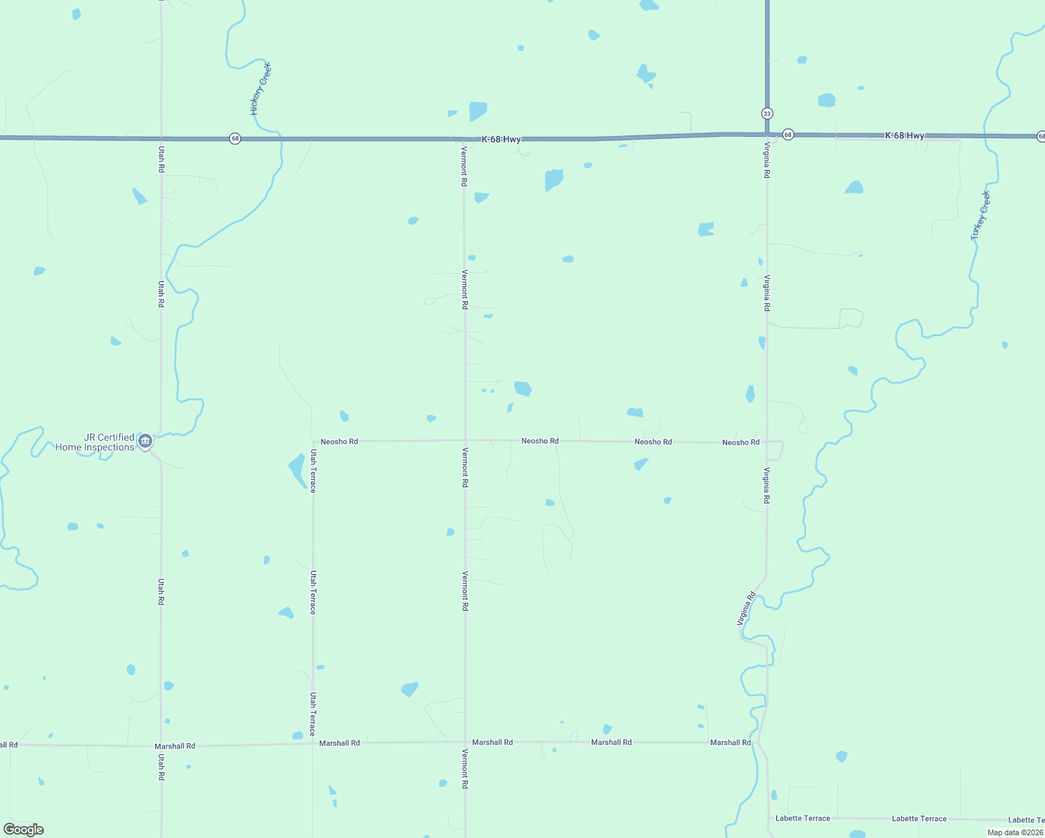 map of restaurants, bars, coffee shops, grocery stores, and more near 4539 Neosho Road in Wellsville