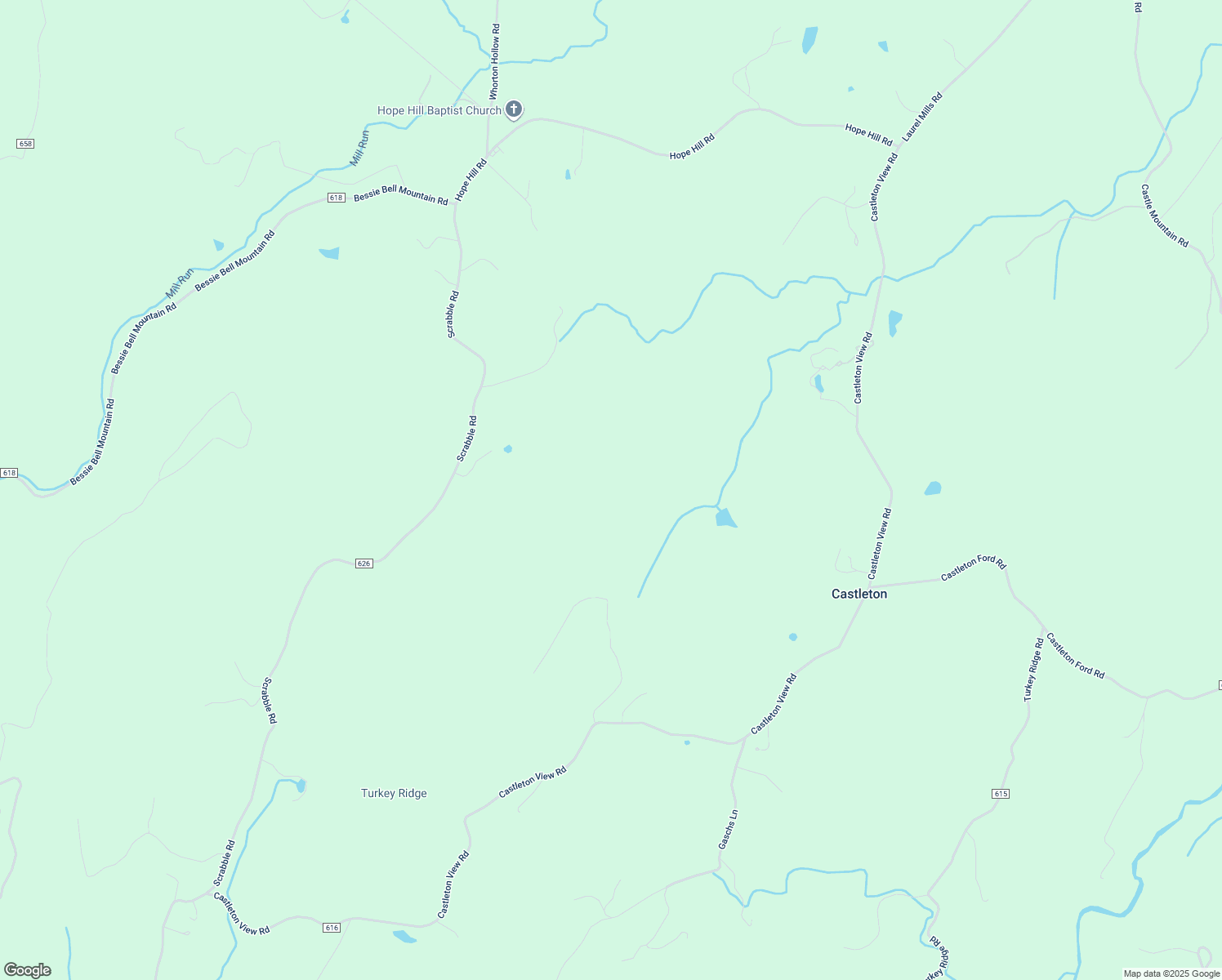map of restaurants, bars, coffee shops, grocery stores, and more near 603 Castleton View Road in Castleton